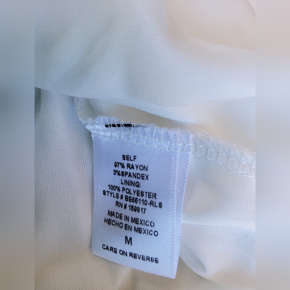 Alter'd State NWT white Boho baby-doll dress with shirred bodice - Picture 9 of 10